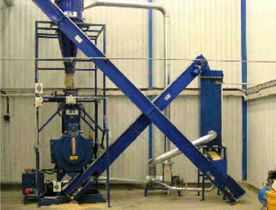 Оборудование для производства пеллет (топливных гранул) маленький производительности. (швеция)